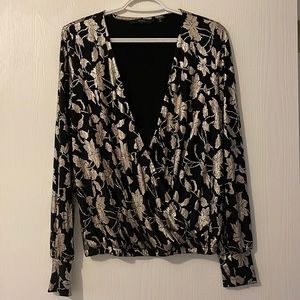 Vera moda shimmery wrap top